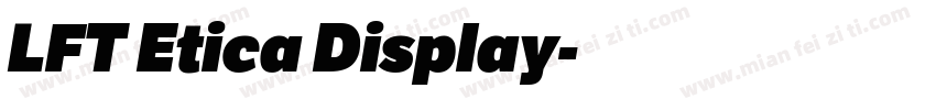 LFT Etica Display字体转换